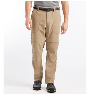 LL Bean Men's Timberledge Zip-Off Pants medium
